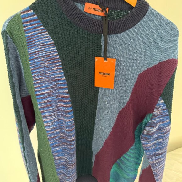 Missoni Men's Intarsia Knit Sweater - 38/M - 70% OFF (MSRP $1.250) - RARE NWT